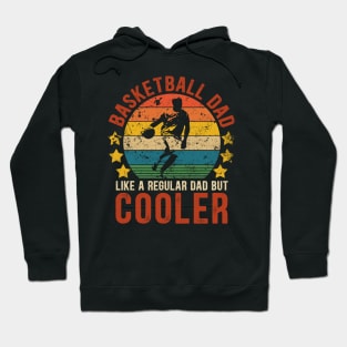 Basketball Dad Funny Vintage Basketball Father's Day Gift Hoodie